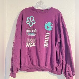 Purple crewneck